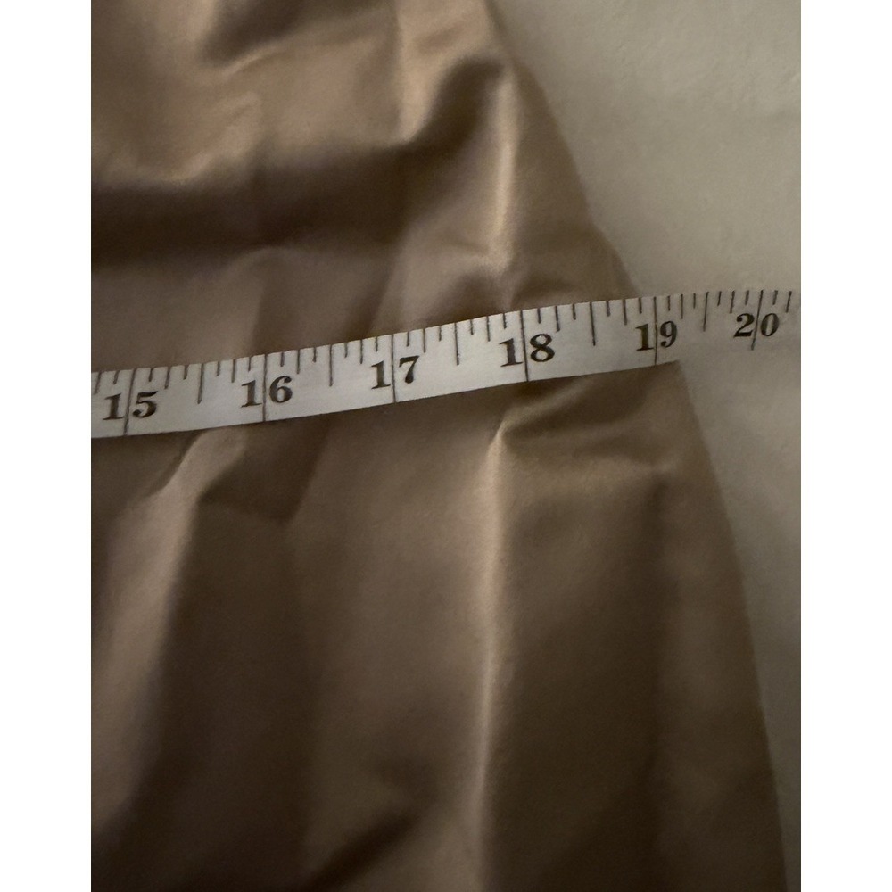 Vtg Heidi Weisel Silk Mini Slip Dress Champagne USA 90s Y2K Minimalist Luxury - Picture 15 of 16